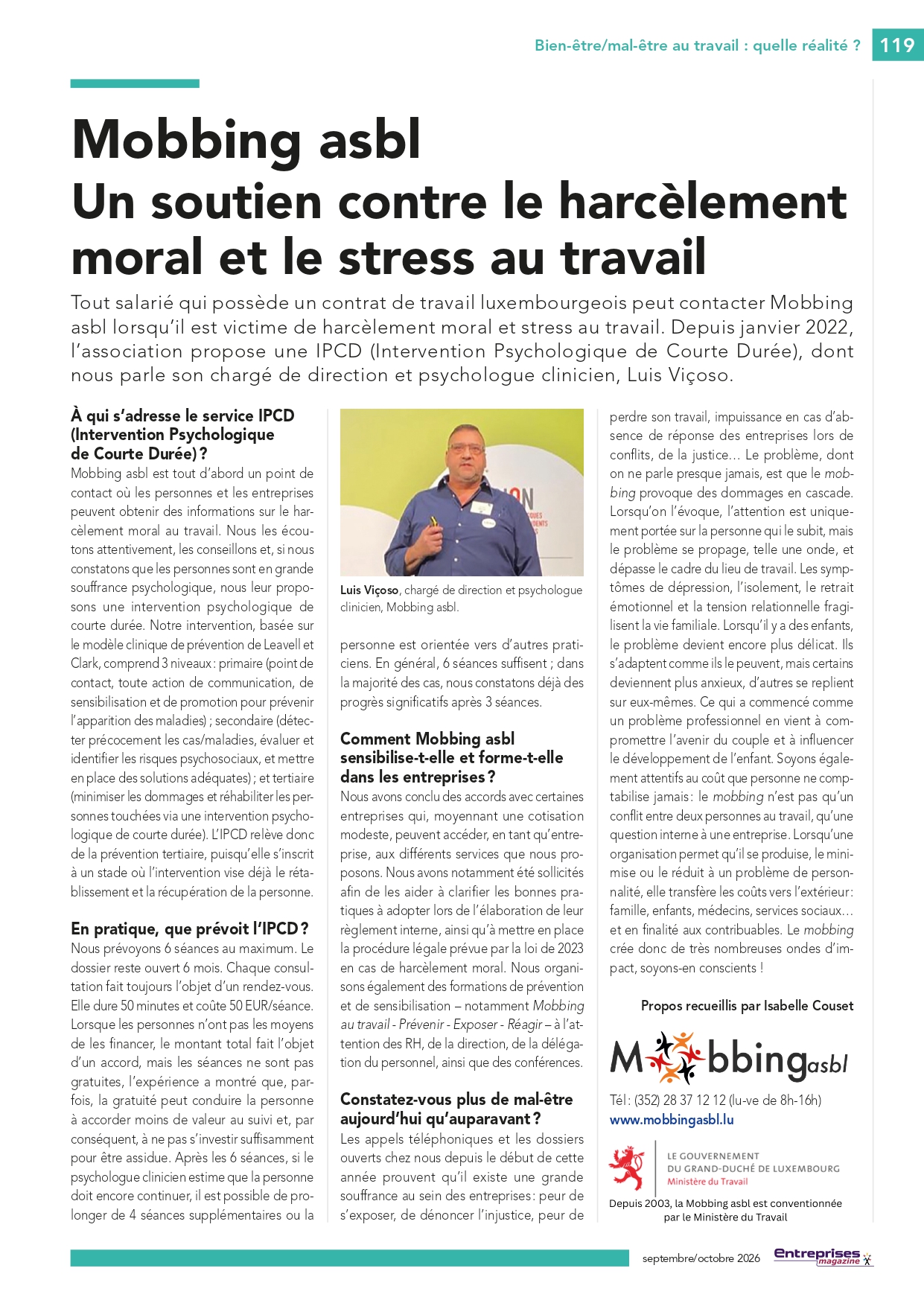 Article apparu dans Entreprises Magazine september/octobre 2026